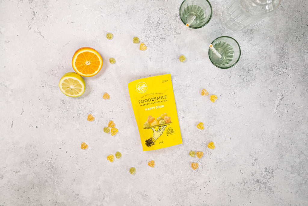 Sugar-free sour candies | Happy Sour 8x85 gram