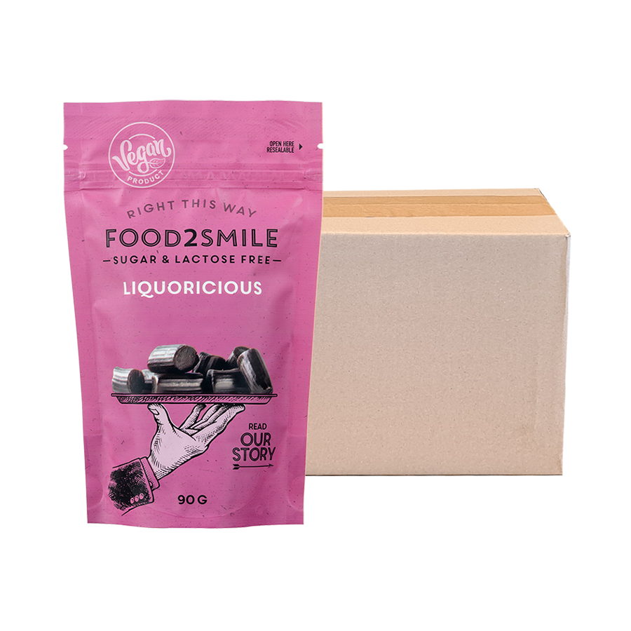 Sugar free licorice | Liquoricious 8x90 gram