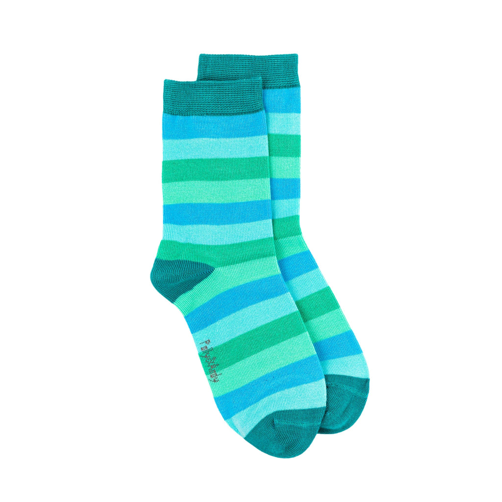 Soft Top - Bamboo Ocean Stripe Seamless Sock