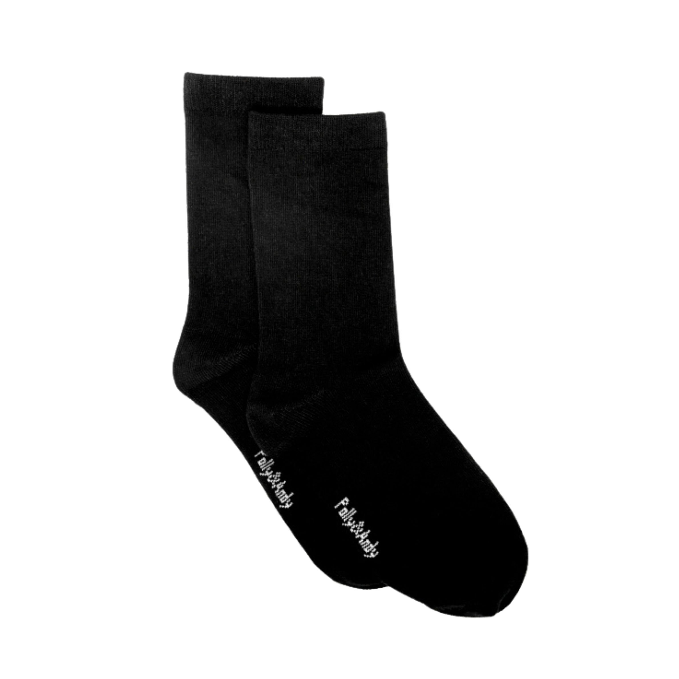 School Black Bamboo Sock (seamless toe)