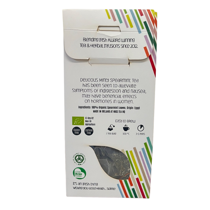 Organic Spearmint Tea Bags: 15 Tea Bags