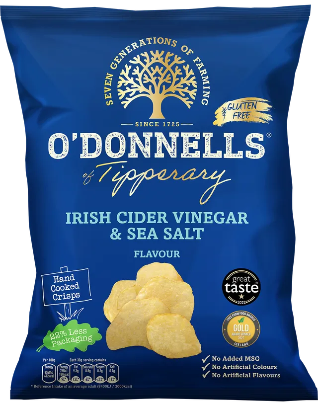 O Donnell’s Irish Cider Vinegar and Sea Salt Crisps