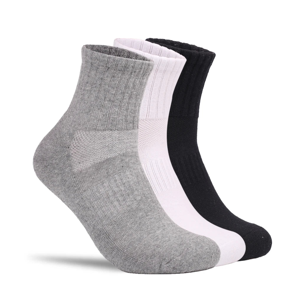 Wholesale Stripe and Elastic Waist Sock Deodorant Cotton Custom LOGO Men's Socks Terry Cushion Gift for Men Athletic Sport Socks