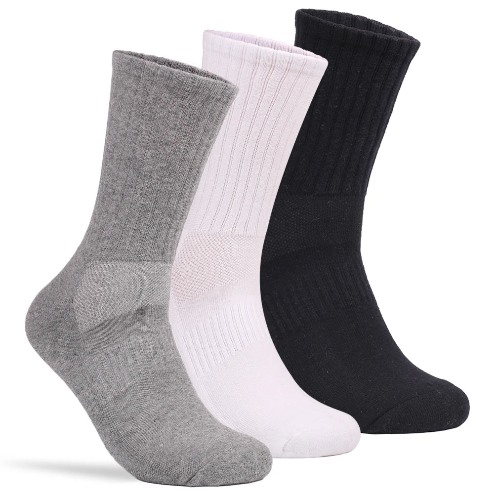 Wholesale Stripe and Elastic Waist Sock Deodorant Cotton Custom LOGO Men's Socks Terry Cushion Gift for Men Athletic Sport Socks