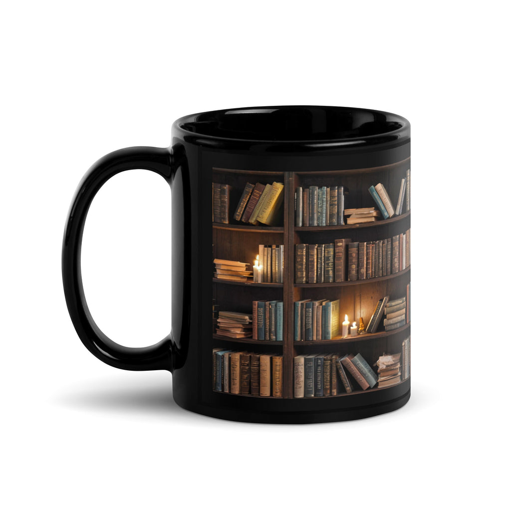 Book Mug - Black Bookcase