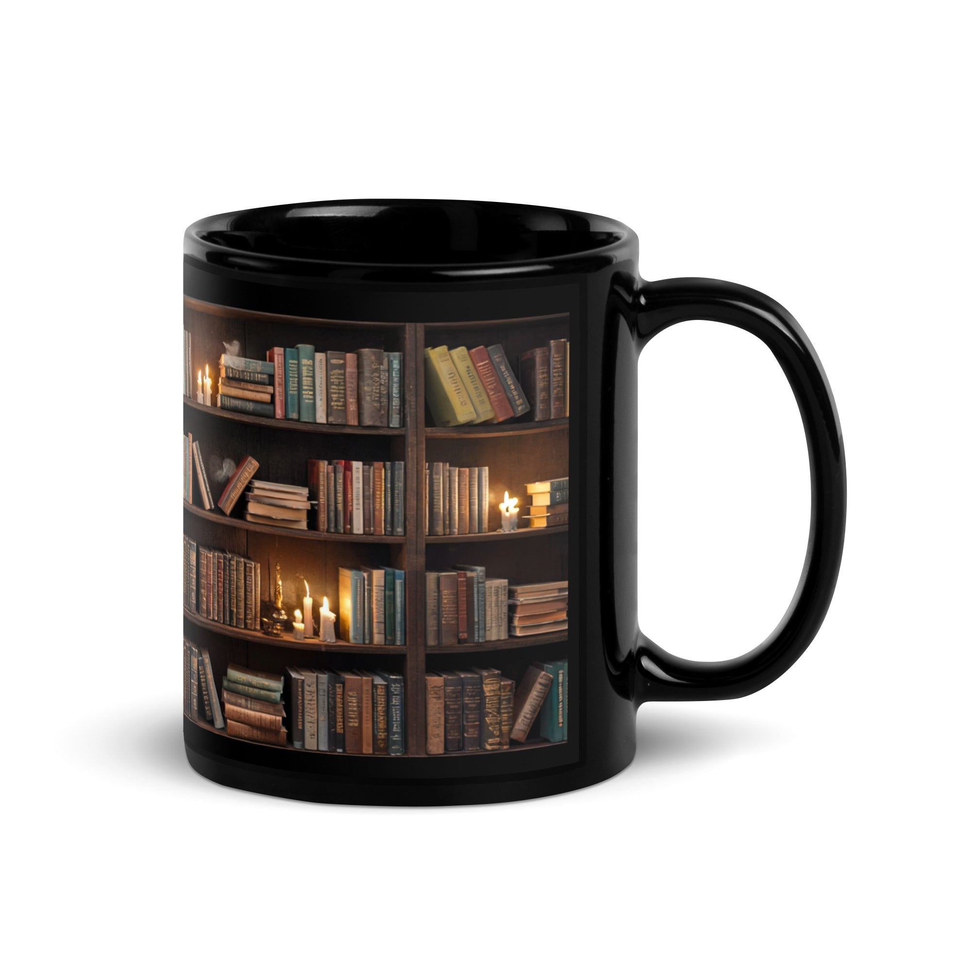Book Mug - Black Bookcase