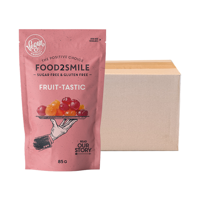 Sugar-free candy with fruit flavour | Fruit-tastic 8x85 gram